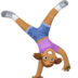 🤸🏽‍♀️ woman cartwheeling: medium skin tone display on Facebook